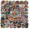 Hot Rod Aufkleber für Laptop(100 Stück),Geschenk für Kinder Teenager Erwachsene Jungen,wasserdichte Classic Car Theme Aufkleber für Skateboard,Vinyl Stickers für Auto Motorräder Fahrrad Bumper