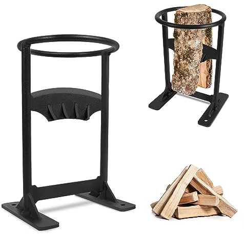 LZQ Holzspalter Manuell Kindling Cracker Brennholzspalter, Manueller Spaltwerkzeug Wood Splitter aus Karbonstahl, Tragbarer Brennholz Spalter für Camping, Zuhause, BBQ und Kamin, Typ A