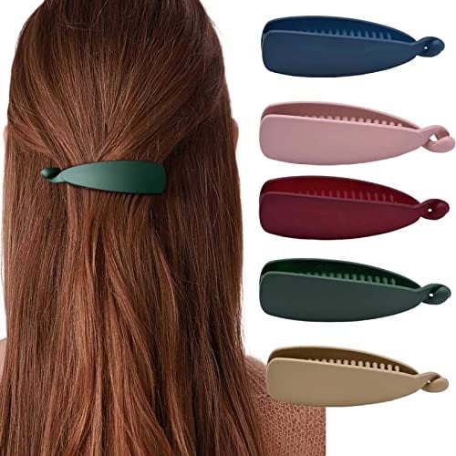 Ypkia 5 Stück Banane Haarspangen, Bananenspange, Haarklammern Damen, Bananen-Clips, Fisch-Clips, Für Mittlere Dicke Haarschmuck Für Frauen Und Mädchen