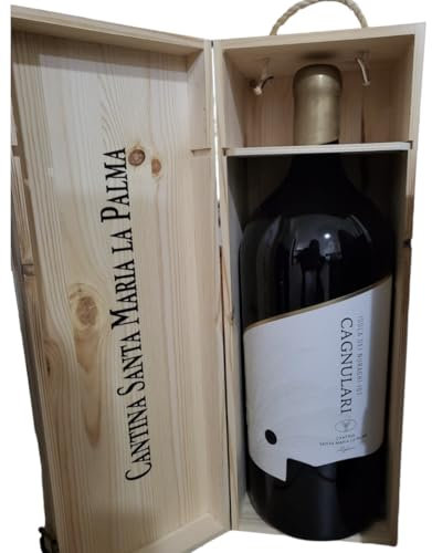 Slow Sardinia - Cagnulari Alghero DOC, Vino Rosso, Matusalem 6 Litri, Elegante Cofanetto, Idea Per Intenditori, Abbinamento Con Formaggi e Carni