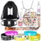BTS Fanartikel Geschenk Set Für Army, Bangtan Boys Merch mit 1 Kordelzug Stoffbeutel, 8 BTS Armbänder, 1 Halskette, 1 Schlüsselanhänger,1 Handy Ring, 1 Schlüsselband, 40 Aufkleber