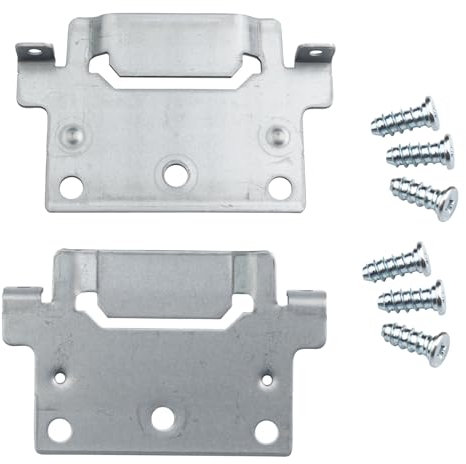 rudis-spareparts Piastra di Montaggio Raccordo per Letto 116791 Adatta Come Pezzo di Ricambio per Trave Centrale Letto Ikea HEMNES SKORVA (2 Pezzi + 6 Viti)