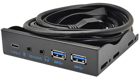 2 Porte USB 3.0 Hub Splitter 3.5mm Auricolare Microfono Interfaccia Pannello Frontale Staffa Adattatore Per PC 19 Pin 3.5 Floppy Usb 3.0 Hub