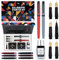 Wordsworth & Black Calligraphy Fountain Pen Set - 2 Pens, 30ml Black Ink, 60 Cartridges, Converter, 4 Broad Nibs & Brush