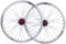 ZECHAO 26 -Zoll -Fahrradräder, Aluminiumlegierung Mountain Radsporträder V-Bremsscheibe Rand Bremsbremse 11-Speed-Hybrid-Fahrrad-Touring (Color : White, Size : 26inch)