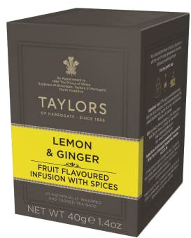 Taylors® | Infuso Limone e Zenzero | Tisana Piccante - 20 Bustine | Infuso Digestivo
