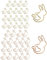 UYRVAPE 40pcs Büroklammern, Metall, buntes Tier-Design, Kaninchen Büroklammern, Cartoon-Lesezeichen für Büro, Schule, Notizbuch, Geschenke für Frauen, Kinder, Haustierliebhaber, Kollegen