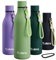 Exllena Metal Water Bottle 750ml with Silicone Strap, Double Wall Vacuum Insulated Water Bottles Keeps Drinks Cold 24 Hrs/Hot 12 Hrs, Stainless Steel Water Bottle BPA Free(Macaron Green)