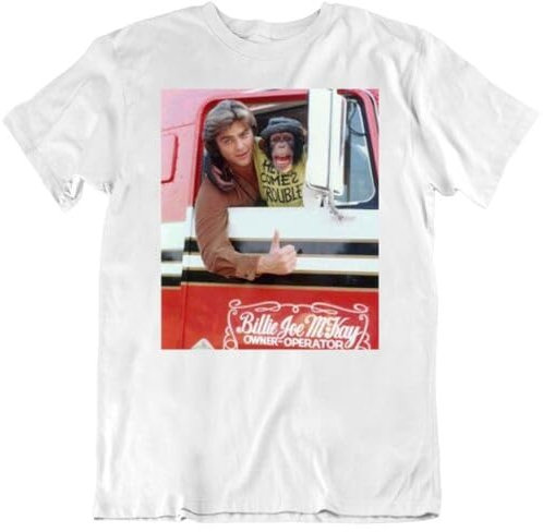 Bj and The Bear 70s Tv Show T Shirt White WhiteWhiteXL