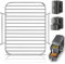 GWYXC Air Fryer Wire Rack & Steamer Accessories for Ninja SL400UK DoubleStack XL 2-Basket 9.5L – 8.5x7.2x1.8 Inch, Food-Grade Stainless Steel, Dishwasher Safe