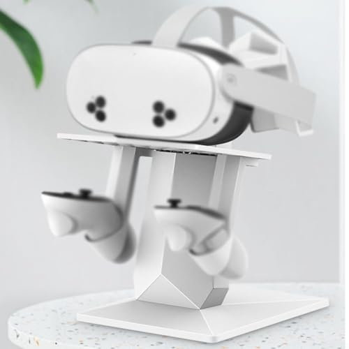 VR-Headset-Ständer, Display-Halterung, platzsparende Desktop-Display-Halterung für Meta für Quest 3S VR-Headset und Zubehör (schwarz)