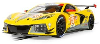 Scalextric Cars - C4558 Chevrolet Corvette C8R - LeMans GTE AM Winner 2023 - Toy Slot Car for use with Race Tracks - Small Kids Gift Ideas for Boy/Girl Ages 3 Accessories, Yellow