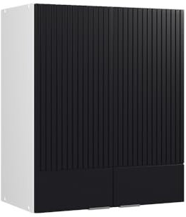Vicco Hängeschrank Fame-Line, hängender Küchenschrank, Schwarz gestreift, 60 cm