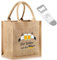 Xuniea Vatertagsgeschenke für Papa Männerhandtasche für Bier Herrenhandtasche Bier Jute Biertasche für 6 Flaschen mit Flaschenöffner Bier Geschenke für Männer zum Vatertag Valentinstag Geburtstag