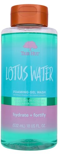 Tree Hut Lotus Water Wash Foaming Gel, Cleanse & Soothe Skin Without Stripping Moisture, Made with our Hydrating Oil Complex, 18 Fl Oz