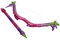 HEMOTON Ballon- Und Bogen -partydekorationen Blaue Luftballons Ballon Auf Stock Selbstaufblasbarer Ballon Mit Pfeilballon Pfeildekorationen Für Party Konfetti Violett Pvc