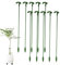 Innenpflanzenstöcke, Stöcke für Pflanzenunterstützung - 10x Peony Halter Sticks,Wiederverwendbarer Blumenständer für Zimmerpflanzen Orchidee Rose Tomaten Gewächshaus Balkon Terrasse
