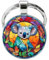 Porte-clés, bijou de sac mignon koala multicolore en acier.