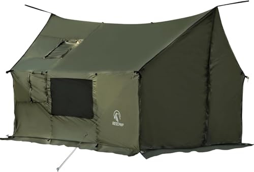REDCAMP Amaca tenda calda, spaziosa e versatile tenda da parete con ghetta antineve, antivento, impermeabile, per stufe a legna, bushcraft, campeggio, caccia all'aperto
