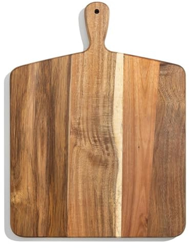 Bosiyrggrl Pizza Plate Steak Plate with Handle Cheese and Bread Tray Fruit and Vegetable Storage Tray A