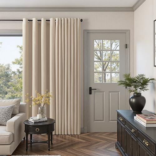 Extra Long Blackout Curtains 120 Inch Drop 2 Panels for Large Window Eyelet