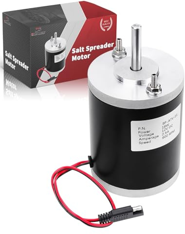 Orvex 12 V Salzstreuer-Motor, Ersatz 3000966, kompatibel mit Käufern SaltDogg ATVS15A UTVS16 ATVS15, 18 W 900 U/min, 2,5 A Dauerbelastung, Streumotor für Heckklappe, Schnee, Eis, Salzstreuer
