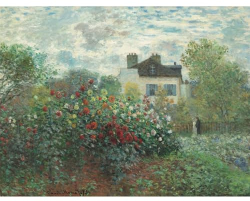 A Corner of the Garden with Dahlias, Argenteuil Fine Art Jigsaw Puzzle by Claude Monet – 500 Pieces