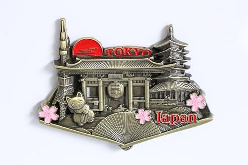 3D City Metal Fridge Magnets Country Holiday Souvenir London Paris NewYork Berlin Dubai Amsterdam Rome Prague Milan Barcelona Venice (Tokyo)