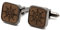 NaturSchatulle Manschettenknöpfe Herren Holz Gravur Steuerrad 1 Paar Schwarz Manschettenknopf Eckig Hochzeit Anzug Männer Cufflinks for Men