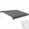 Oviala Store banne électrique 4x3m en Aluminium Anthracite