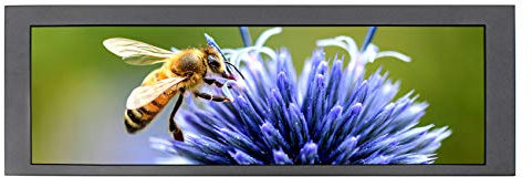 VSDISPLAY Portable Gaming Monitor mit Lautsprecher, 37,8 cm (14,9 Zoll) 1280 x 390 LTA149B780F TFT LCD Bildschirm und VGA DVI Anschluss, für Cabinet Marquee Monitor/Flipper