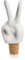 Bottle Sealer Peace Hands Flaschenverschluss, Weinstopper aus Keramik und Kork