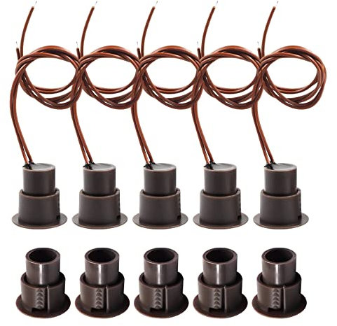 Dairzitv RC-36 Lot de 5 détecteurs de contact magnétiques pour porte et fenêtre