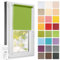 Estika Rollo für Fenster ohne Bohren - 90cm x 120cm - Frühlingsgrün 2-25 Stofffarben, Klemmfix Montage, Fensterrollos für innen, Sichtschutz für Fenster und Balkontür (90 cm Stoffbreite)