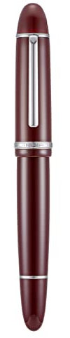 Jinhao X159 Extra Fine Nib Fountain Pen, Wine Red with Silver Clip Acrylic Big Size Writing Pen