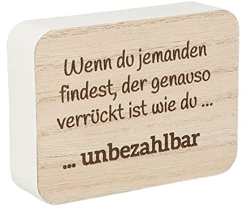 Spruchreif | Spruchtafel | Deko-Tafel mit Spruch | Aufsteller aus Holz mit Spruch | Deko Aufsteller mit Schriftzug | Schild mit Gravur | Lustiges Gravur Geschenk | Geschenk Beste Freundin Freund