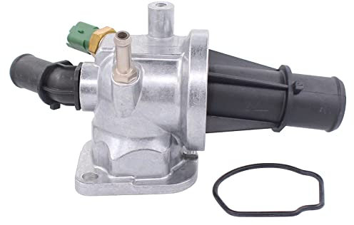 HouYeen Carcasa de termostato refrigerante con sensor de sellado para O-pel Vaux-hall Agila Combo Corsa Meriva Tigra