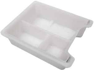 Jowua Compatible 2021-2023 Tesla Model 3 Model Y Center Console Tray Organizer using washable silicone with Model 3 Model Y Refresh Console (3 compartments, Translucent White)