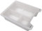 Jowua Compatible 2021-2023 Tesla Model 3 Model Y Center Console Tray Organizer using washable silicone with Model 3 Model Y Refresh Console (3 compartments, Translucent White)