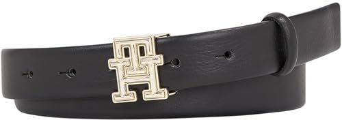 Tommy Hilfiger TH LOGO BOMBE 2.5 Gürtel Damen, Schwarz (Black), 80