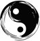 HUANYIN Yin Yang Wandtattoo Taoist Vinyl Wandtattoo Floral Balance Geschenk Yin Yang Taoist Wandtattoo Fensteraufkleber Heimdekoration, 80x80cm