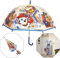 HOVUK Winddichter Regenschirm für Kinder, wasserdichter Stock-Regenschirm, lizenzierter animierter Charakter, bedruckte Glockenschirme für Jungen von 3–7 Jahren, Paw Patrol, Small