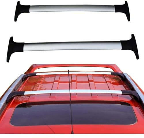 TULDYS Aluminium Dachträger für Ford Ecosport 2013-2020, Dachgepäckablage Railing Track Schienen Querstangen Zubehör, Silber