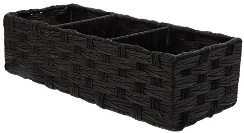Taschen, Schlüssel, Kleinigkeiten, Gitter, Hyazinthe, Handtücher, Tee, Arbeitsplatte, Kosmetik, Zuckerkorb, Speisekammer for rechteckige, dekorative, schwarze Mülleimer, Kosmetikbehälter, Organizer, K