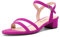 Castamere Donna Basso Chunky Blocco Gattini Tacco Heel Aperte sulla Punta Cinturino alla Caviglia Slingback Sandali Ballo Dress 3 CM Heels Fucsia 39 EU