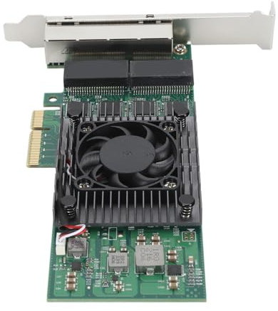 PCIe-Netzwerkkarte, 4-Port-PCIE-X4-Gigabit-Netzwerkkartenadapter für I211-Chip, Quad-RJ45-Ports, PCI Express 2.1