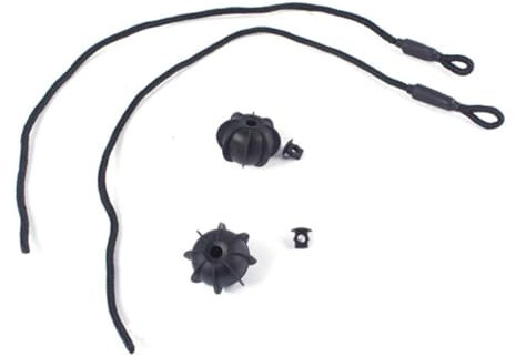 NATWEE Compatible con VW para Golf para Variant para 4 Motion 2004-2012 Bandeja Estante Paquetería Maletero Trasero Cubierta Carga Clips Correa Cuerda 1K6863447A 1K6863447A9B9 Cordón Maletero Estante