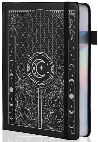Bullet Dotted Journal Notizbuch, 160 g/m² dickes nummeriertes Papier, A5 Hardcover Dotted Grid Tagebuch für Frauen und Männer, Arbeiten, Schreiben, Bullet Journaling, Zeichnen