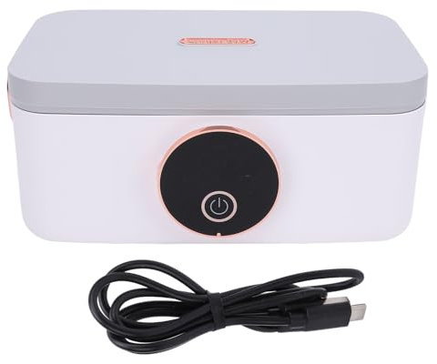 Ghzste Lonchera térmica para el hogar y la oficina, calentador de alimentos, inalámbrica, portátil, 5 tiempos de marcha, recargable por USB, 1000 ml, lonchera eléctrica para oficina y coche