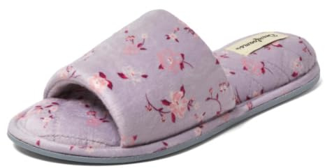 Dearfoams Beatrice Terry Side Gore Slide, Ciabatte Donna